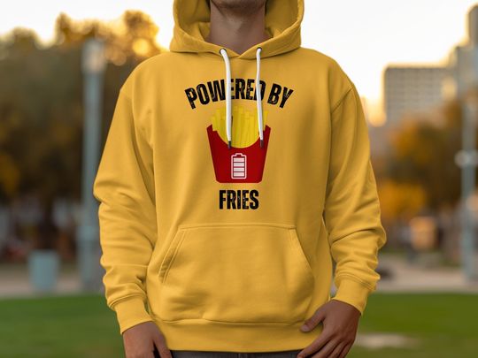 Discover Powered By French Fries Hoodie