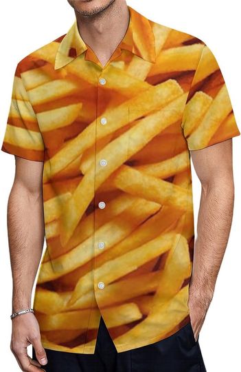 Discover Frying French Fries Hawaiian Shirt