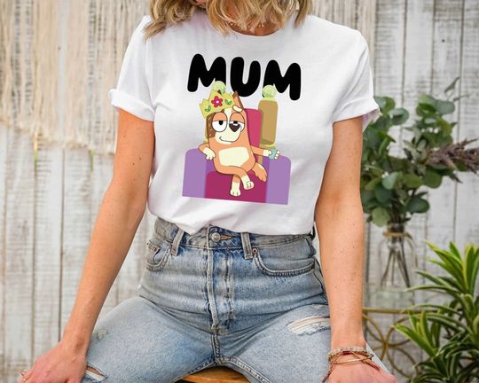 Discover BlueyDad Mum Shirt, Family Shirt, Mum BlueyDad Birthday Party Shirt