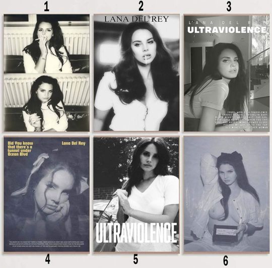 Discover Custom Lana Del Rey Poster, Ultraviolence Poster