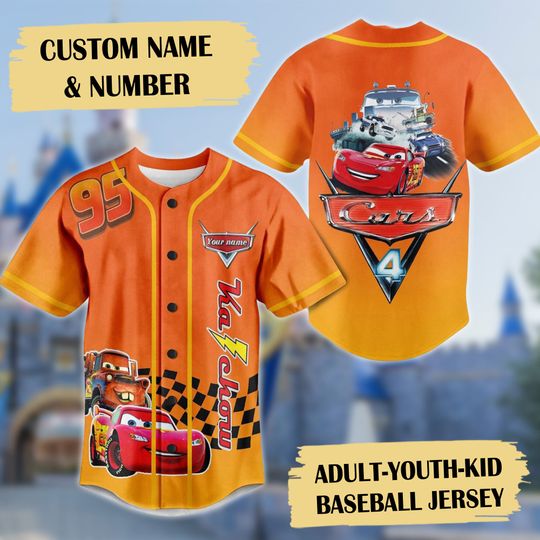 Discover Personalized Racing Car Baseball Jersey