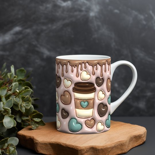 Discover 3D Inflated Effect Coffee Mug
