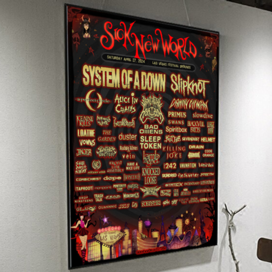 Discover Sick New World April 27, 2024 Las Vegas Festival Grounds Poster