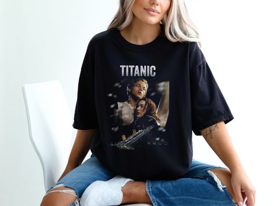 Discover Titanic T-Shirt, Titanic Shirt, Vintage Titanic, Leonardo DiCaprio, Kate Winslet T-shirt