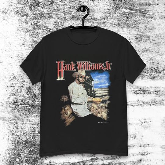 Discover Vintage Hank Williams Jr Black T-Shirt