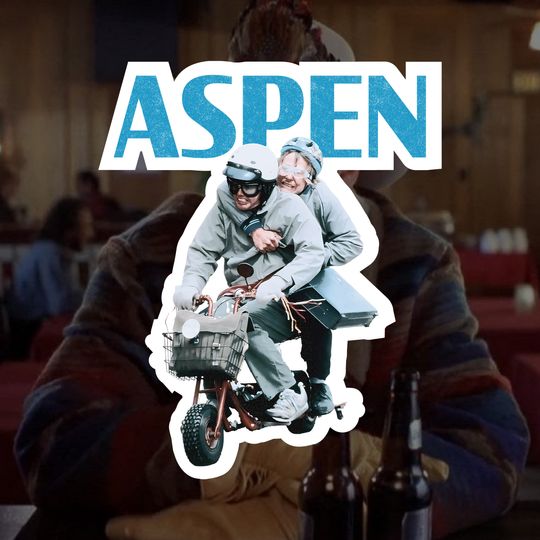 Discover Dumber & Dumber Aspen Sticker