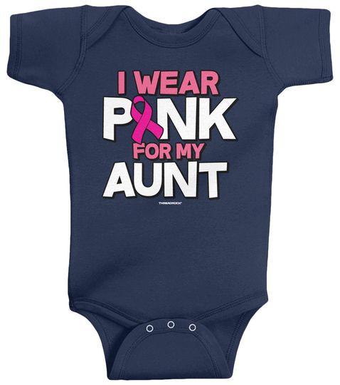 Discover I Wear Pink for My Aunt Unisex Baby Infant Bodysuit
