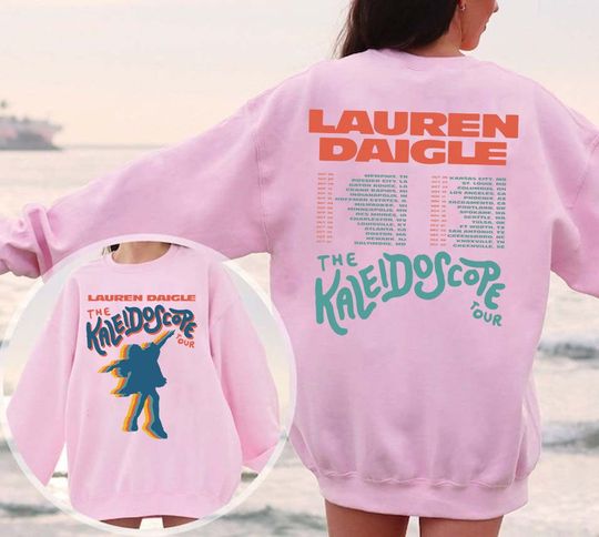 Discover Lauren Daigle 2 Sided, Vintage Lauren Daigle The Kaleidoscope Tour Sweatshirt