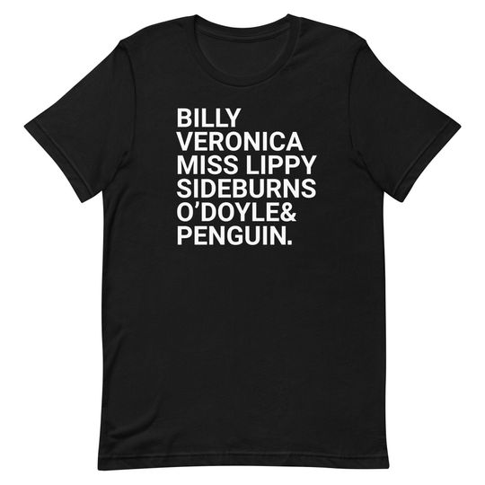 Discover Billy Veronica Miss Lippy Sideburns O'Doyle & Penguin T-Shirt