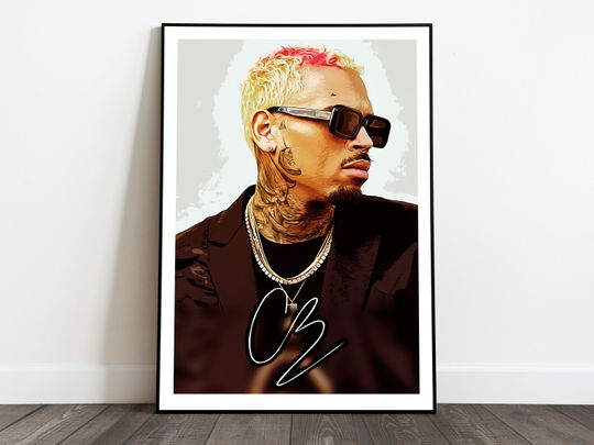 Discover Chris Brown Poster Hip Hop RNB Poster
