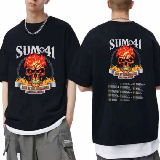 Discover Sum 41 Tour Shirt 2024-2025 - Band Fan Apparel