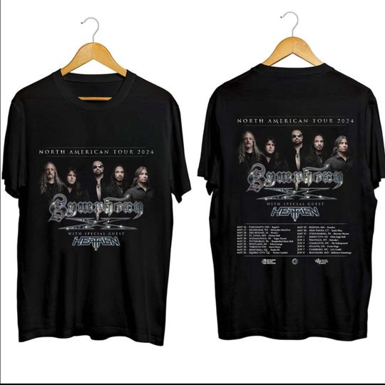 Discover Symphony X 2024 Tour Band Fan Shirt