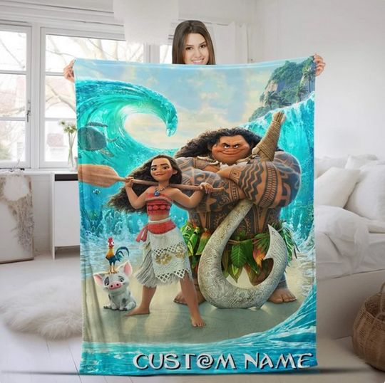 Discover Dis.ney Custom Name Blanket, Personalized Blanket