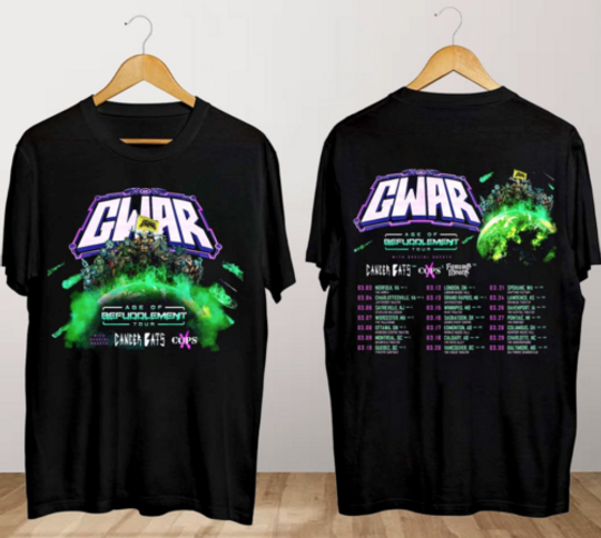 Discover Gwar Age Of Befuddlement 2024 Tour Shirt Gwar Band Concert Shirt