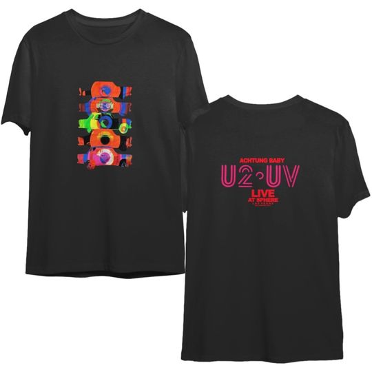 Discover U2 UV LIVE AT SPHERE LAS VEGAS  CONCERT T SHIRT