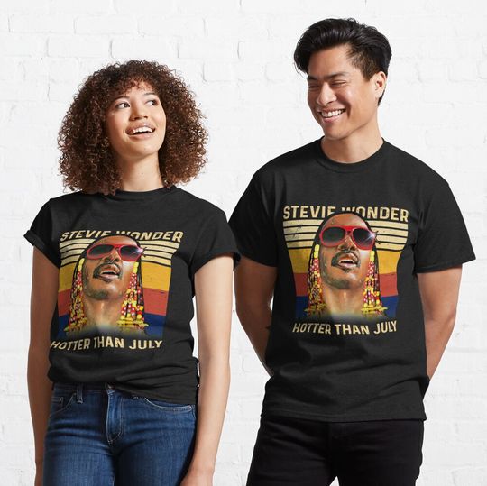 Discover Stevie Wonder Hotter Than July Singger Unisex    Classic T-Shirt