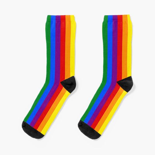 Discover Rainbow Stripes Socks, LGBT Socks