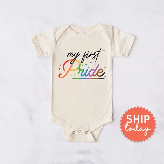 Discover My First Pride Rainbow Baby Onesie Gift