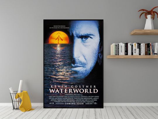 Discover Waterworld Movie Poster - High Quality Canvas Wall Art   Waterworld Poster Print for Gift
