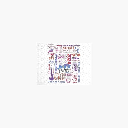 Discover P!nk Pink Singer Summer Carnival 2024 Tour Jigsaw Puzzle