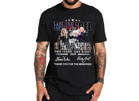 Discover Billy Joel Stevie Nicks Tour T-Shirt