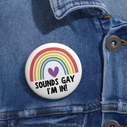 Discover Buttons - LGBT Button - LGBT Badge - Lesbian Button, Gay Button