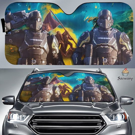 Discover Helldivers 2 Car Sun Shade, Helldivers Car Windshield