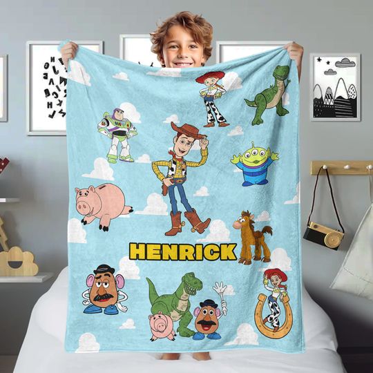 Discover Custom Name Story Of Toys Characters Plush Fleece Blanket