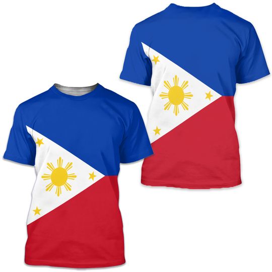 Discover Philippines Flag Patriotic 3D T-Shirt