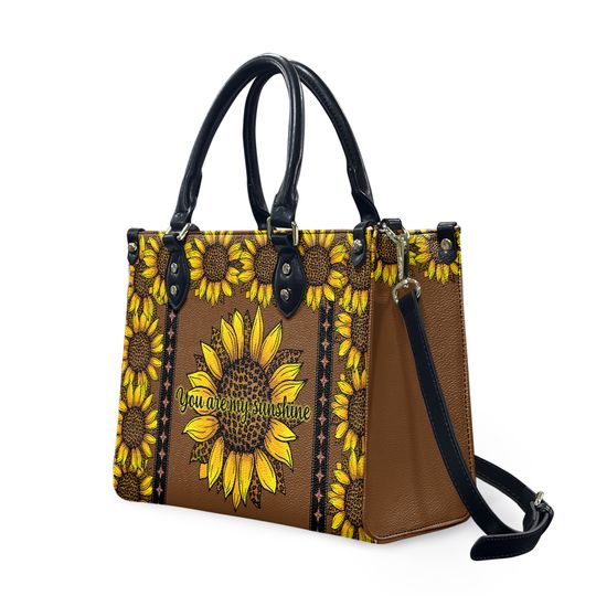 Discover Sunflower Leopard Leather Bag
