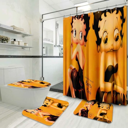 Discover Betty Boop Shower Curtain Set, Bathroom Set