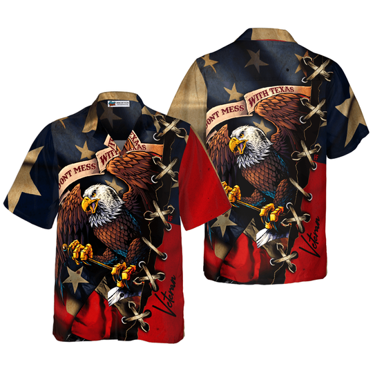 Discover Texas Flag Eagle Hawaiian Shirt With Texas, Proud Texas