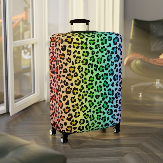 Discover Colorful Leopard Luggage Cover