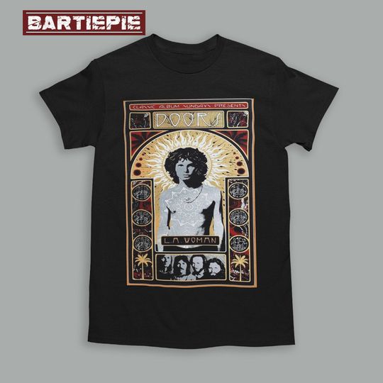 Discover Classic Album Sundays Presents The Door L.A. Women Jim Morrison Collage Shirt