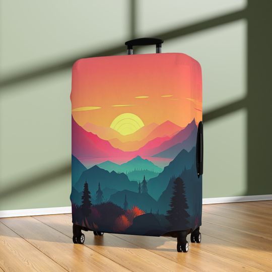 Discover Mountain Sunset/Sunrise Luggage Cover
