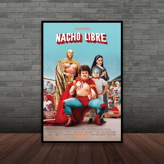 Discover Nacho Libre Movie Poster, Wall Art, Room Decor, Home Decor, Art Poster Gifts