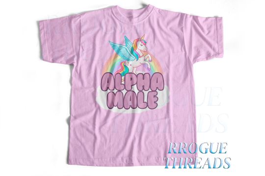 Discover Alpha Male Unicorn Shirt, Funny Unisex Tshirt, Funny graphic tee
