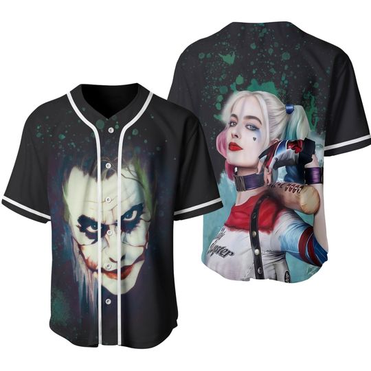 Discover The Joker & Harley Quinn Baseball Jersey
