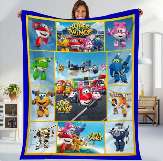 Discover Super Wings Fleece Blanket