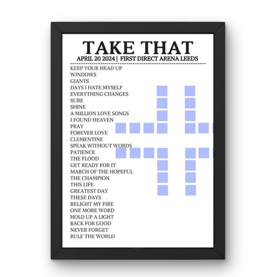Discover Take That Leeds (Any Date!) 2024  Poster