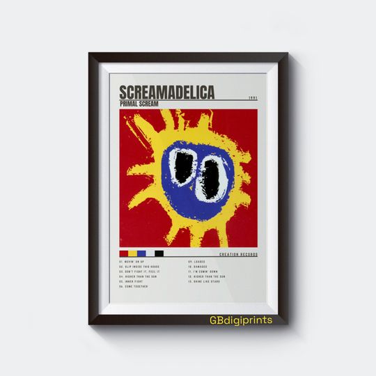 Discover PRIMAL SCREAM Screamadelica Album Poster