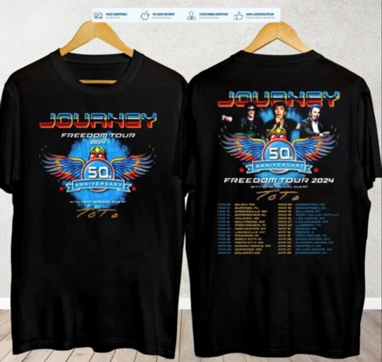 Discover Journey 2024 Tour Freedom T-Shirt, Toto Concert Gift Shirt