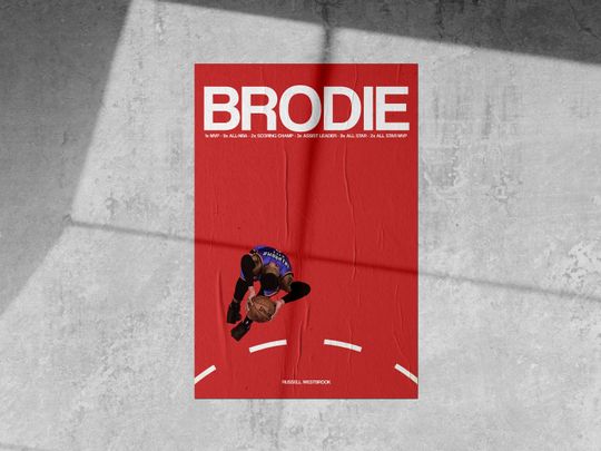 Discover Overhead Russell Westbrook Poster