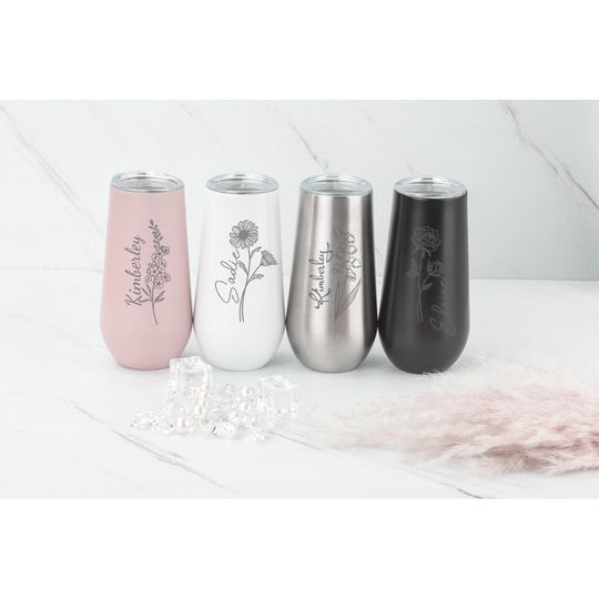 Discover Personalized Couple Gifts 6oz Tumbler, Gifts fo Him Gift for Her, Custom Engraved Bridesmaid Proposal Gift