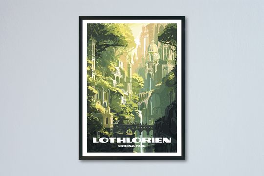Discover Lothlorien Minimalist National Park Poster