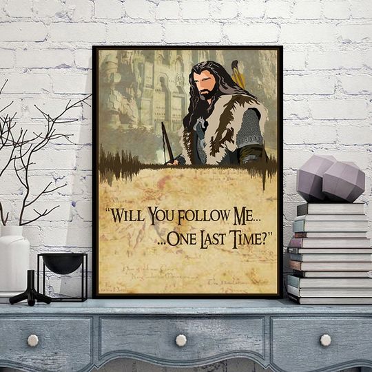 Discover Thorin Oakenshield The Hobbit Soundwave Minimalist Poster