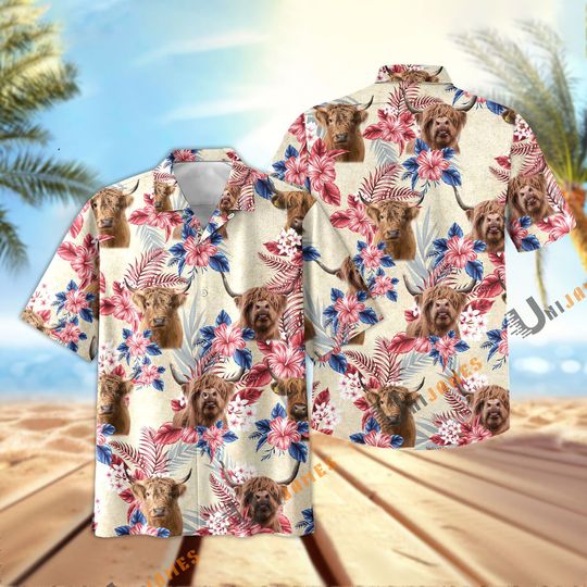 Discover Highland Flowers Cool Summer Pattern Hawaiian Shirt