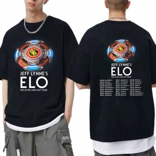 Discover Jeff Lynne s ELO - The Over and Out Tour 2024 Shirt