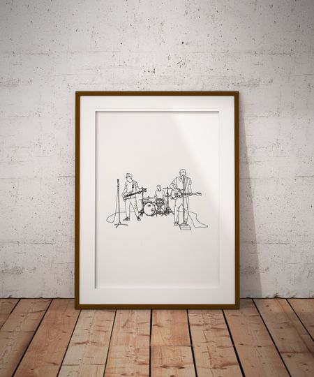 Discover B182 Minimalist Line Drawing Poster Print