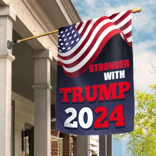 Discover Stronger With Trump 2024 Take America Back Trump Supporters Election Day Flag